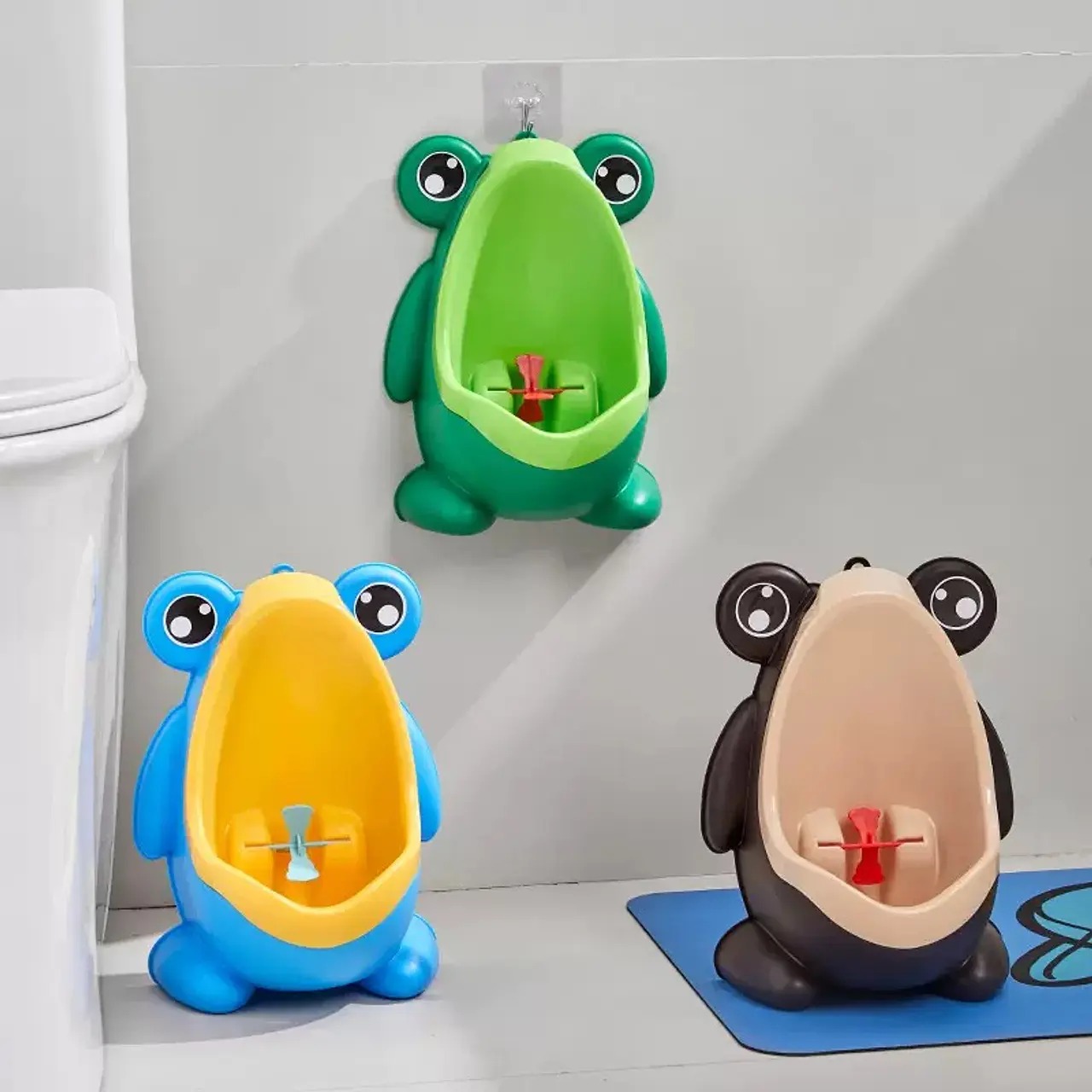 Urinario / Mingitorio de Entrenamiento Infantil con Molinillo – Diseño Ranita