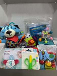 Set de Estimulación Temprana y Dentición Sensorial – Kit Azul & Multicolor