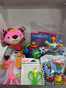 Set de Estimulación Temprana y Dentición sensorial – Kit Rosa & Multicolor