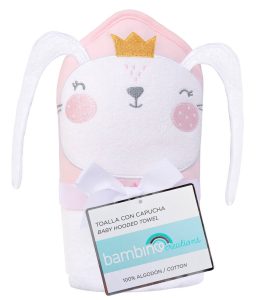 Toalla de Baño con Capucha 100% Algodón – Conejita Princesa