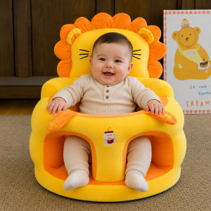 Sillón Cojín de Apoyo y Entrenamiento para Sentarse – Diseño Leoncito Naranja / Amarillo (4 a 18 Meses)