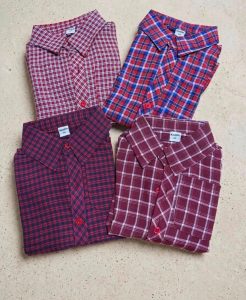 Camisas a Cuadros Manga Larga para Bebé y Niño – Tallas 1 y 2