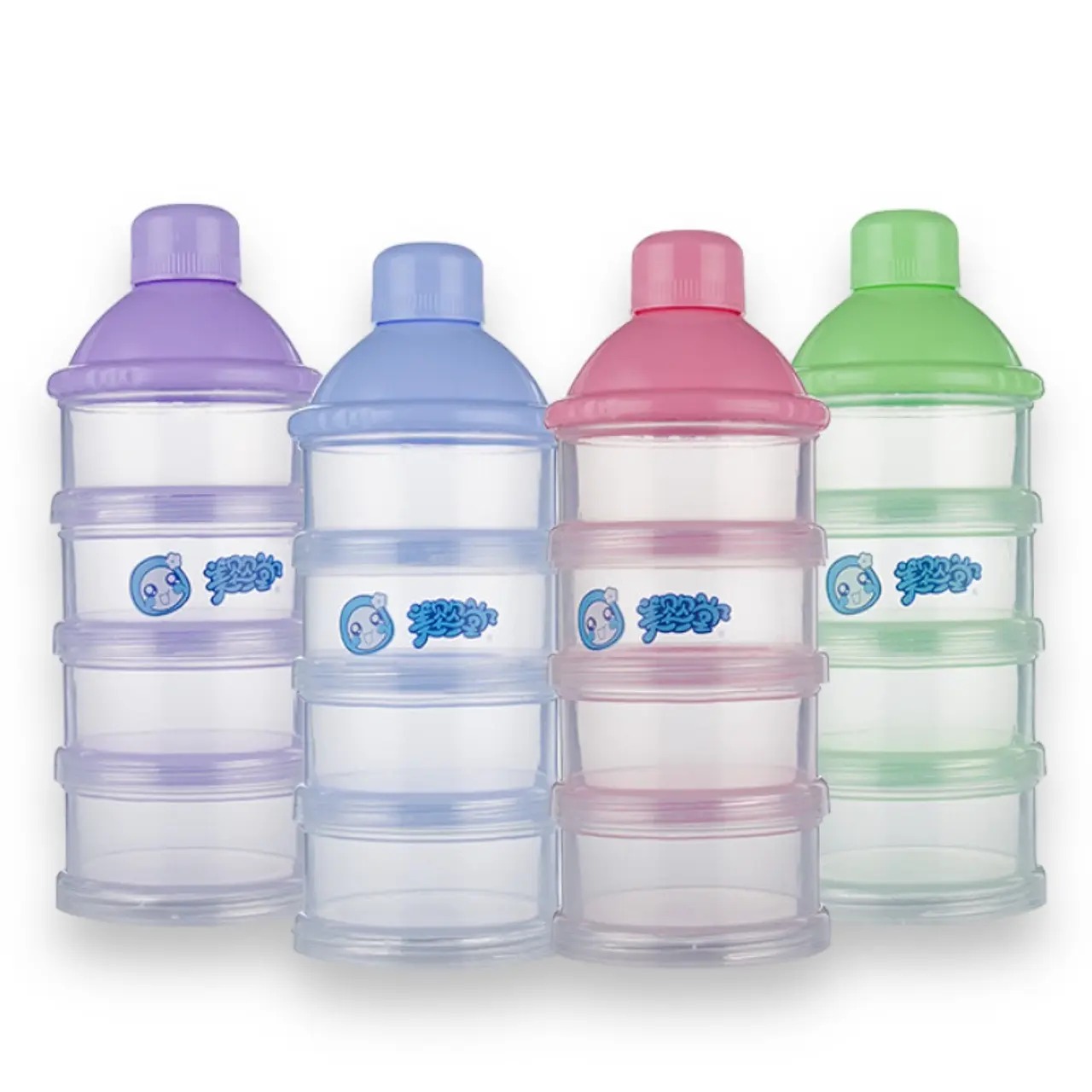 Dosificador / Dispenser de Leche en Polvo y Snacks Apilable (4 Niveles)