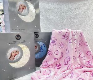 Manta de Peluche Extra Suave para Bebé 110x140 cm – Twist "Cloudy Baby Blanket"