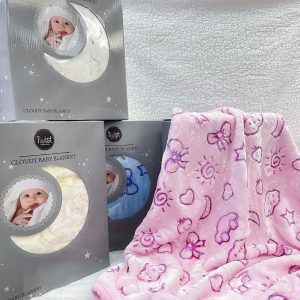 Manta de Peluche Extra Suave para Bebé 110x140 cm – Twist "Cloudy Baby Blanket"
