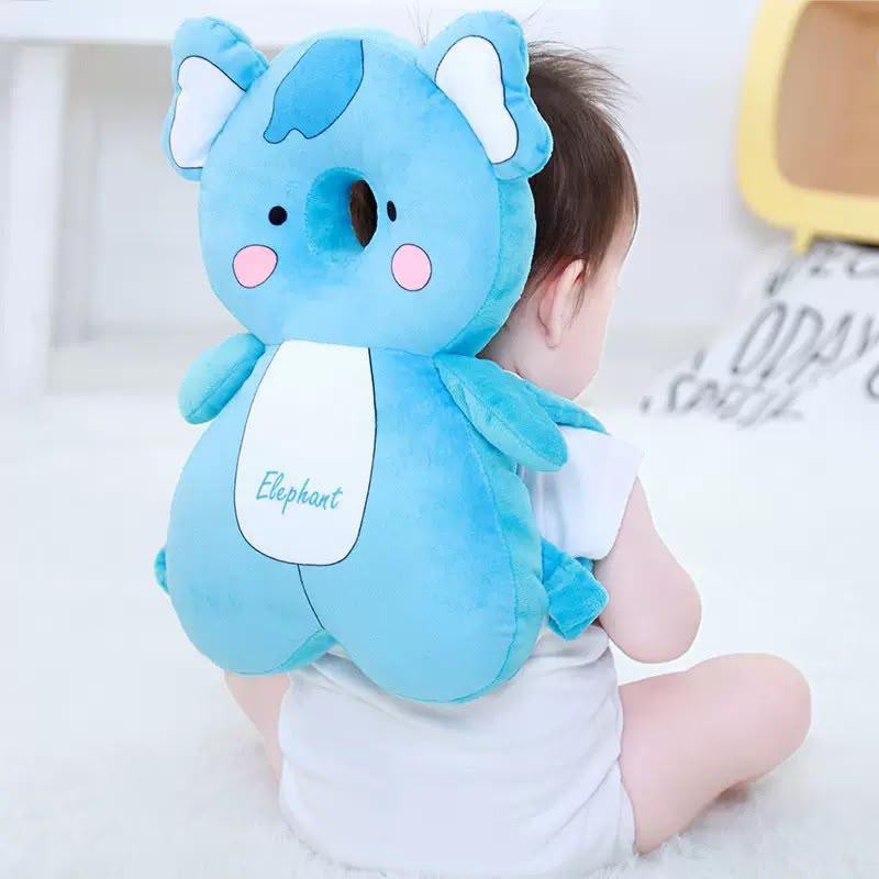 Mochila Protectora Antigolpes para Bebé – Elefante Azul