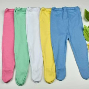 Pantys de Algodón con Pies para Bebé – Talla 2 (3 a 6 Meses)