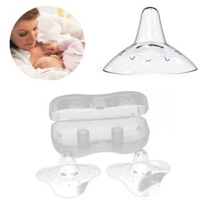 Pezoneras Protectoras de Lactancia en Silicona Ultrafina con Estuche Higiénico (Set de 2 Unidades)