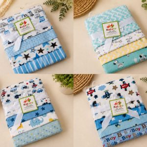 Set de 4 Tutos de Algodón Afranelado para Bebé