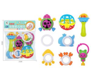Set de Sonajeros y Mordedores de Estimulación Temprana para Bebé – Pack Multidiseño (3+ Meses)