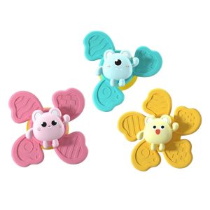 Set de 3 Spinners Sensoriales con Ventosa y Texturas de Mordedor (0+ Meses)