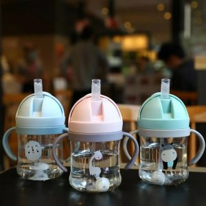 Vaso Antiderrame Infantil con Sorbete con Pesas y Asas (250 ml)
