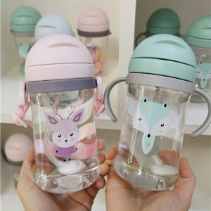 Vaso Antiderrame Infantil Gran Capacidad con Sorbete Ponderado (360 ml)