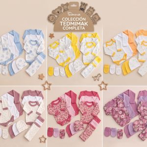 Set Ajuar de Nacimiento y Primera Puesta 100% Algodón para Bebé (0 a 3 Meses)