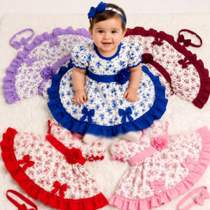 Vestido de Huasa Tradicional para Bebé, no incluye cintillo
