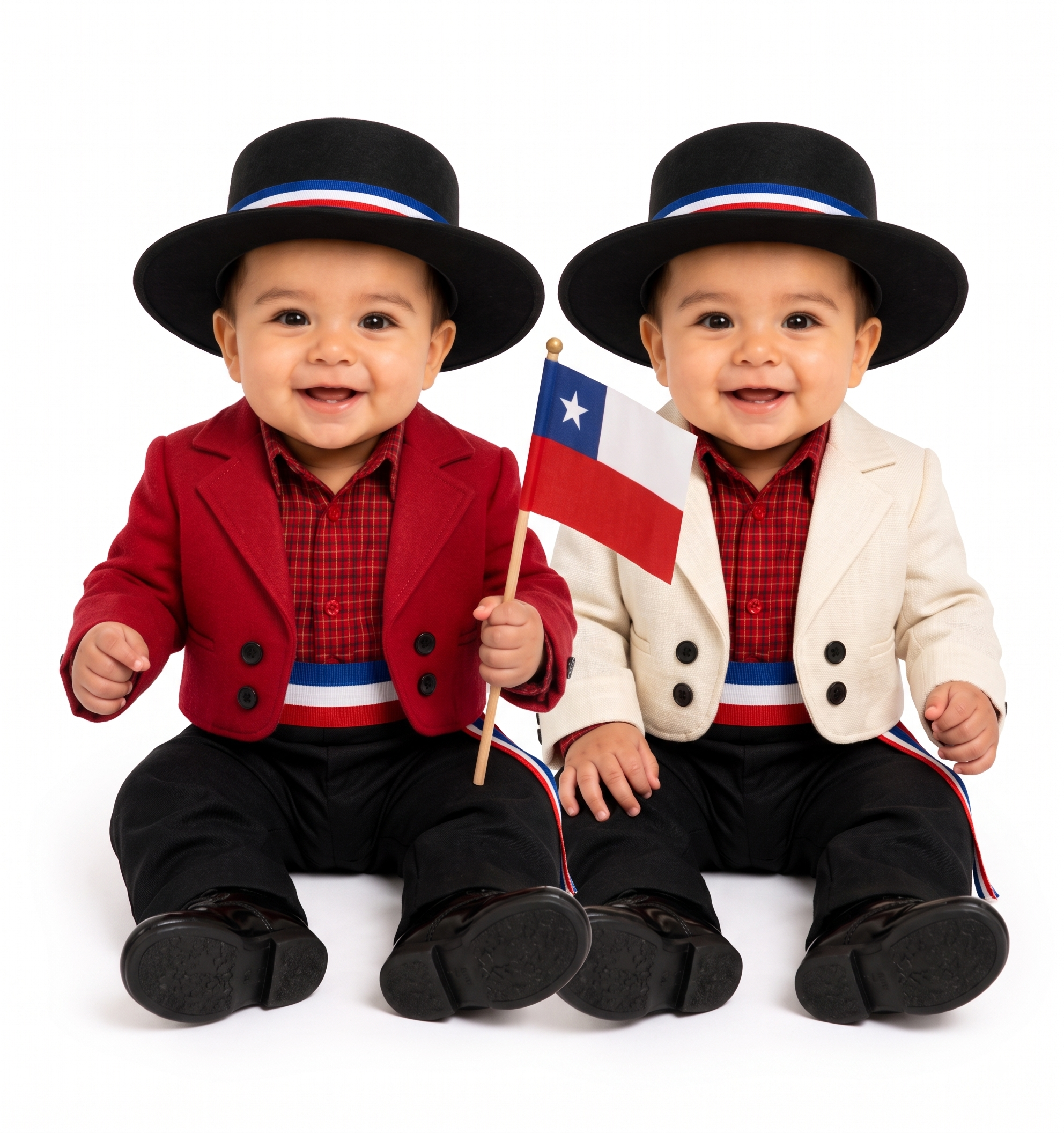 Traje de Huaso Tradicional para Bebé – Completo de 5 Piezas