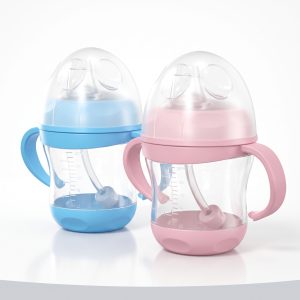 Vaso de Entrenamiento Antiderrame con Boquilla de Silicona y Asas Ergonómicas (6+ Meses)