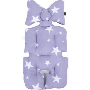 Cojín Reductor Acolchado Universal con Soporte Cervical de Mariposa – Estrellas Gris / Lavanda