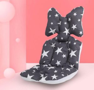 Cojín Reductor Acolchado Universal con Soporte Cervical de Mariposa – Estrellas Gris Oscuro / Grafito